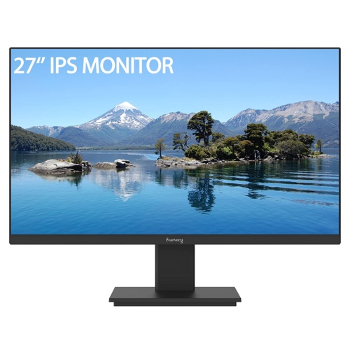 suevery Computer Monitor 27 Inch 1080p 75Hz IPS Screen LCD Display for Gaming, Home Office Work, HDMI VGA Port Frameless FHD External Desktop Business Monitors, PC Laptop Compatible, Vesa Mountable - 27 inch 75hz monitor