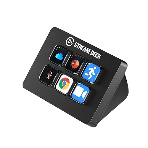 Elgato Stream Deck Mini – Control Zoom, Teams, PowerPoint, MS Office and More, Boost Productivity with Seamless Integration for Daily Apps, Set Up Shortcuts Easily, Compatible with Mac and PC - Stream Deck