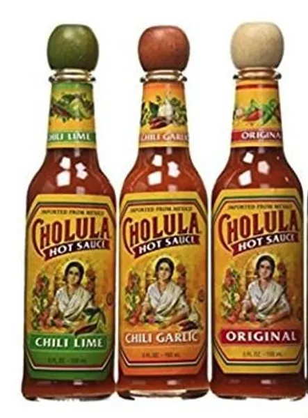 Cholula Original 5 oz, Chili Lime 5 oz & Garlic 5oz Flavors (Variety Pack) - 5 Fl Oz (Pack of 3)