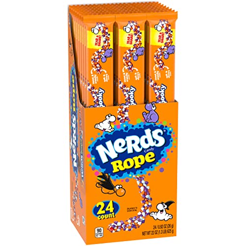 Nerds Spooky Halloween Ropes Candy, 24ct | Individually Wrapped Trick or Treat Candy - Halloween - 1 Count (Pack of 24)