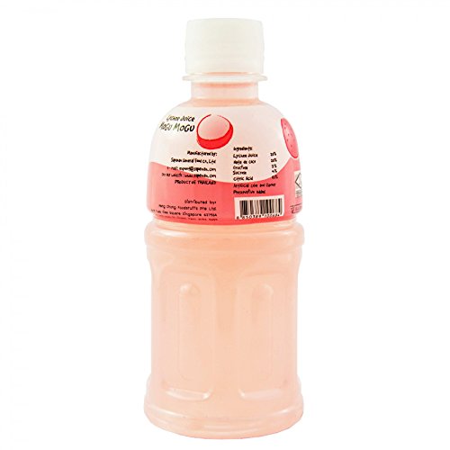 Mogu Mogu Juice with Nata De Coco, Lychee, 64.92 Ounce, (Pack of 6) - Lychee - 10.8 Fl Oz (Pack of 6)