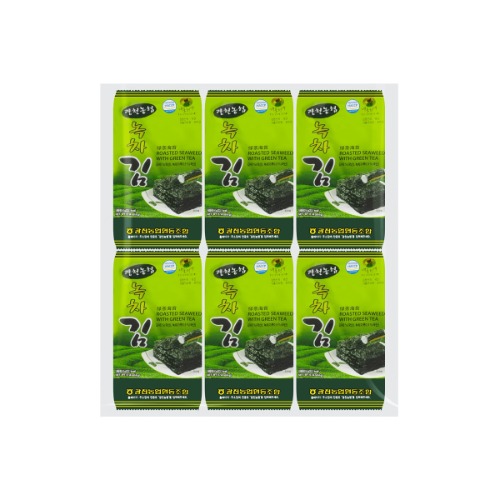 Roasted Seaweed with Green Tea - 12 Bags, 1.69oz