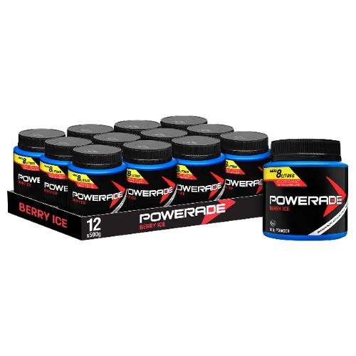 Powerade Isotonic Berry Ice Sports Powder Multipack 6 x 500g