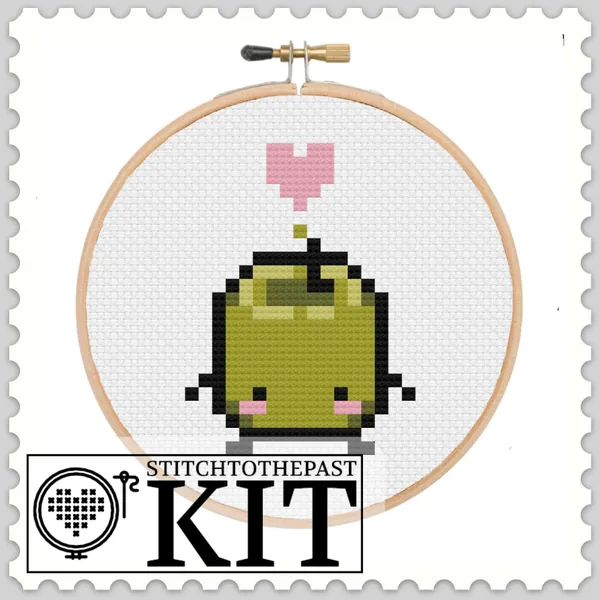 Junimo Heart (Multiple Colours) - Stardew Valley - Cross Stitch Kit