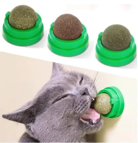 Natural Catnip Cat Wall Sticker Ball