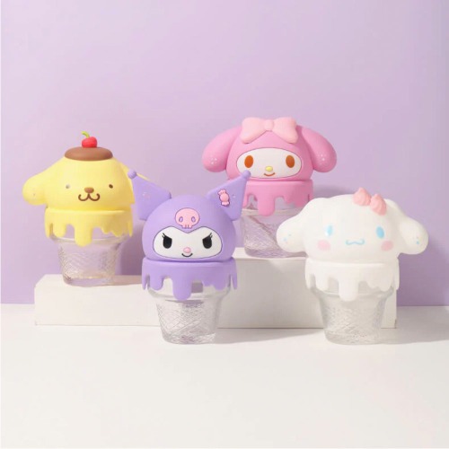 Sanrio Characters Ice Cream Glass Cup Blind Box Series by Sanrio x Miniso - Display Case of 6