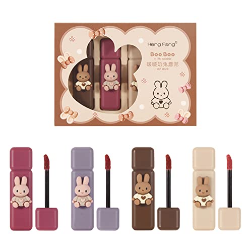 4 Teiliges Bunny Lipgloss Set