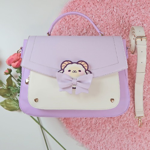 BunBun Shoulder Bag | Purple/White