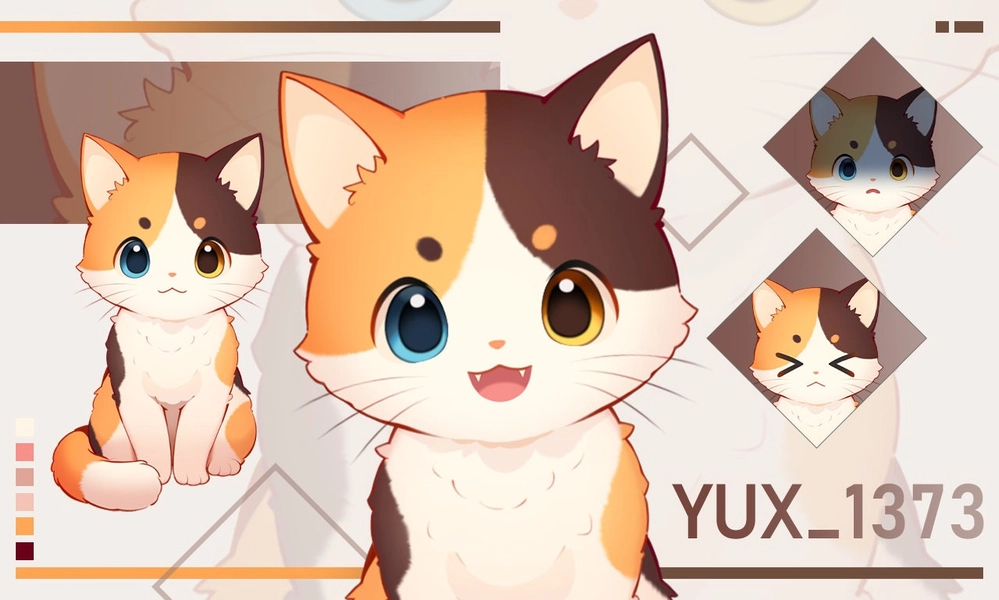 Customizable Vtuber - Anime Cats Live2D Avatar