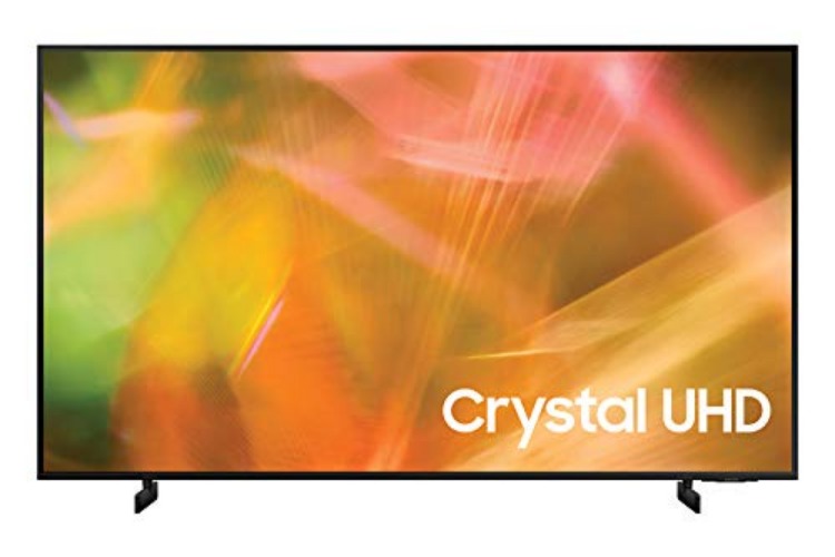 SAMSUNG 55-Inch Class Crystal 4K UHD AU8000 Series HDR, 3 HDMI Ports, Motion Xcelerator, Tap View, PC on TV, Q Symphony, Smart TV with Alexa Built-In - [UN55AU8000FXZC][Canada Version] - 55-inch