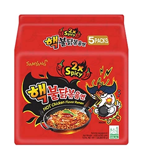 Samyang Bulldark Spicy Chicken Roasted Noodles, 5 Ounce (Pack of 5) - Pack of 10