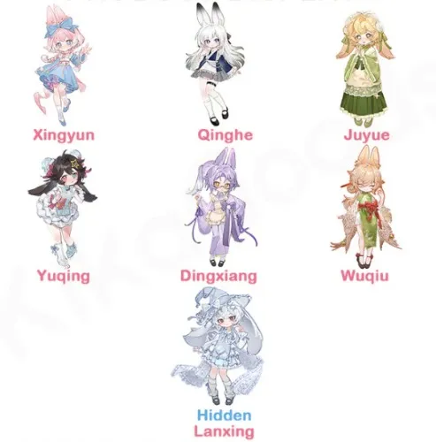 Moon Jumping Time Bunny Series 1/12 Action Figure BJD Blind Box | 1 PC