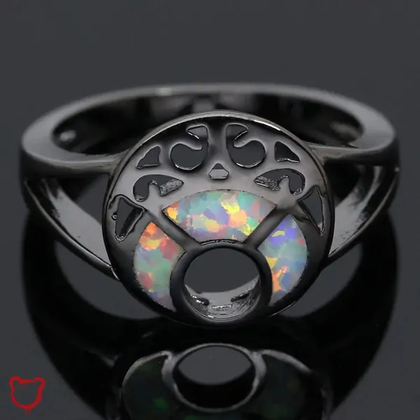 Luna's Opal Black Ring