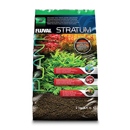 Fluval 12693 Plant and Shrimp Stratum for Freshwater Fish Tanks, 4.4 lbs. – Aquarium Substrate for Strong Plant Growth, Supports Neutral to Slightly Acidic pH - Stratum - 4.4 Pound (Pack of 1) - Substrate