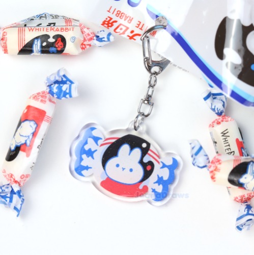 Rabbit Candy Acrylic Keychain