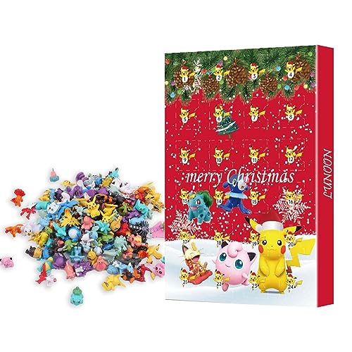 Kids Advent Calendar 2023, Toy Advent Calendar 2023 with 24 Cartoon Animal Figures Toys, Cute Halloween Christmas Countdown Calendar 2023 for Boys Girls Toddler - Style 3
