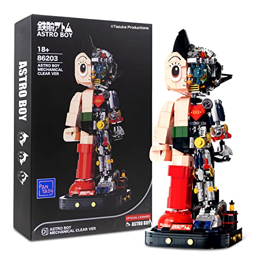 BRICKKK Pantasy Astro Boy Building Kit for Adults, Creative Cool Collectible Build-and-Display Model for Home or Office, Idea Birthday Present for Teens or Surprise Treat (1258Pieces) - Classic Edition