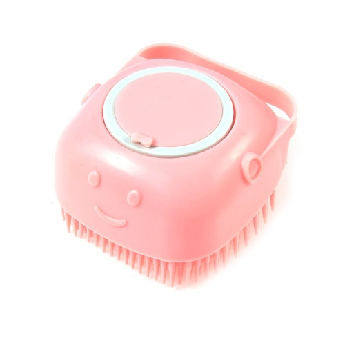 Multipurpose Pet Bath Massage Brush - Square-Pink