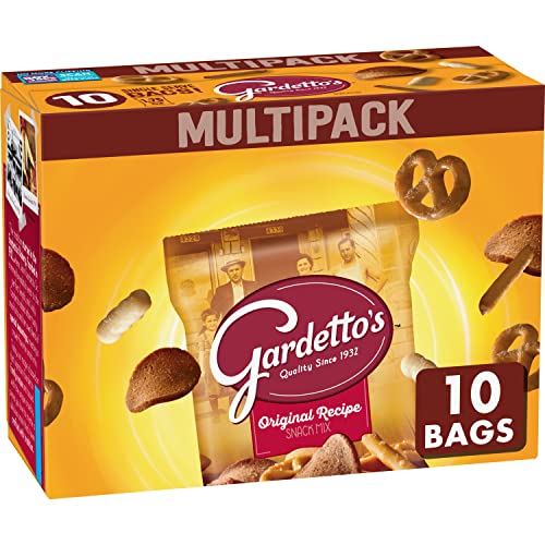 Gardetto's Snack Mix, Original Recipe, Multipack Snack Bags, 1.75 oz, 10 ct - Original - 1.75 Ounce (Pack of 10)