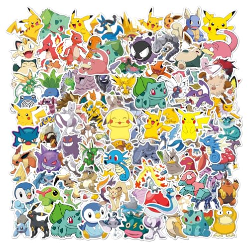 200 PCS Anime Stickers - Kawaii Stickers Yellow Characters Cool Stickers Vinyl Waterproof Stickers for Teens Adults Students Kids