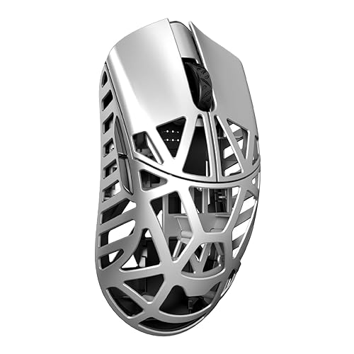 MK x WLMOUSE Beast X Max Wireless 8K Mouse (OM Opticals, Metallic Silver) - Metallic Silver - OM Opticals