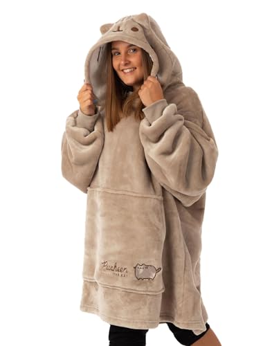 Pusheen Women's Blanket Hoodie | Indulge in Cozy Comfort with this Oodie | One Size Fits All | Dive into Playful Adventures with your Favourite Cat - Cat