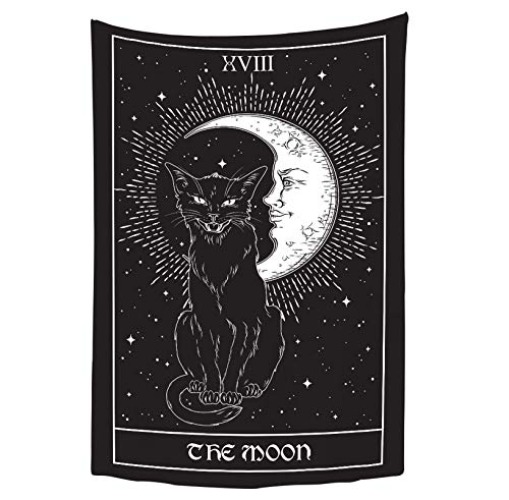 YongColer Gothic Tarot Cat Sun Moon Tapestry Wall Hanging Decor for Bedroom Dorm (40x60 inches) - 40x60 inches