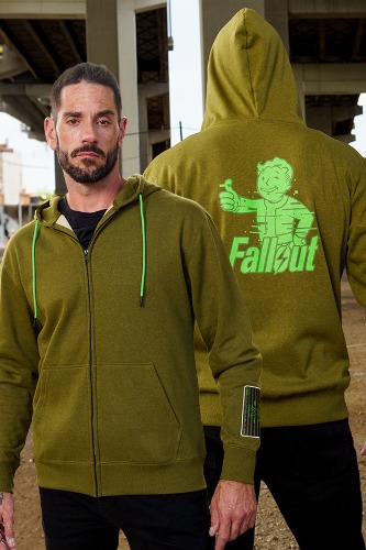 Fallout Analog Pip-Boy Zip-Up Hoodie | XL