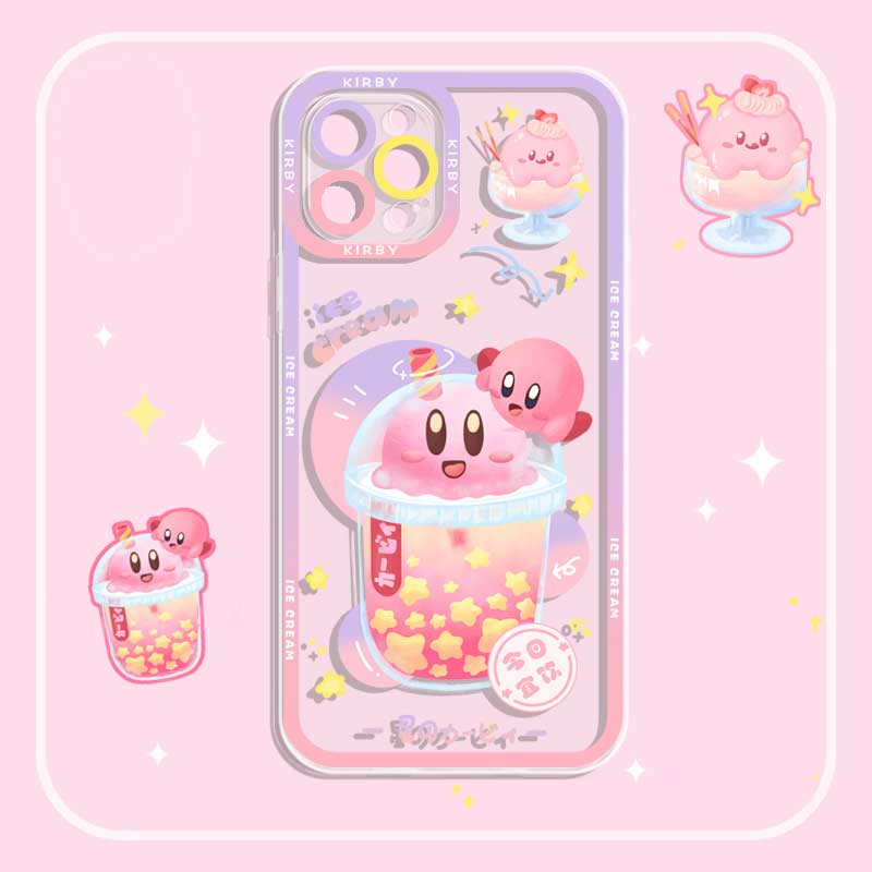 Kirby Bubble Tea Phone Case