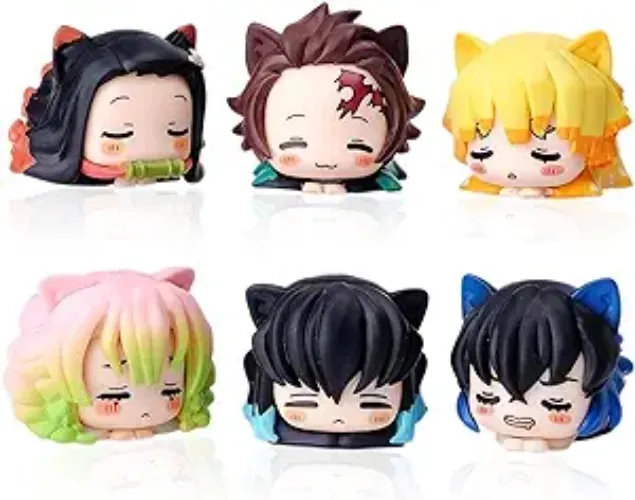 Demon Slayer Kitty Figures