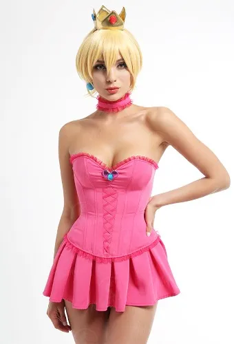 Princess Peach Mini Dress Cosplay
