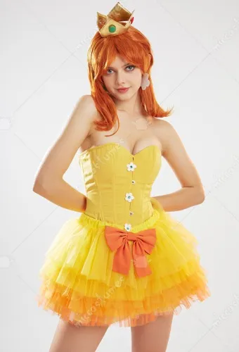 Princess Daisy Mini Dress Cosplay