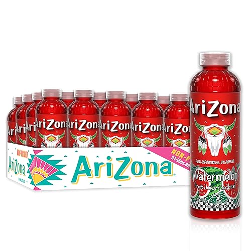 AriZona Watermelon Juice Drink, 20 Fl Oz (Pack of 24) - Watermelon - 20 Fl Oz (Pack of 24)