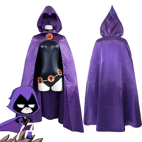 Teen Titans Raven Outfits Halloween Carnival Suit Cosplay Costume | L
