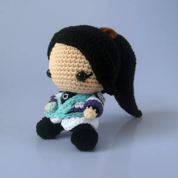 Valorant Sage, Valorant Sage Amigurumi Doll, Valorant Sage Crochet Amigurumi Doll, Valorant Gift, Sage Valorant Crochet Doll,