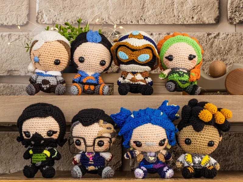 Valorant Merch, Killjoy, Omen Valorant, Sage, Fade, Valorant Viper, Chamber, Yoru, Neon, Raze, Phoenix Plush, Skye, Valorant Crochet Doll