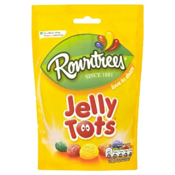 Rowntree's Jelly Tots Sweets Sharing Pouch, 150g