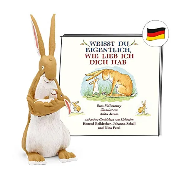 tonies Hörfiguren für Toniebox, Weißt du eigentlich, wie lieb ich Dich hab?, Hörbuch mit Liedern für Kinder ab 3 Jahren, Spielzeit ca. 35 Minuten
