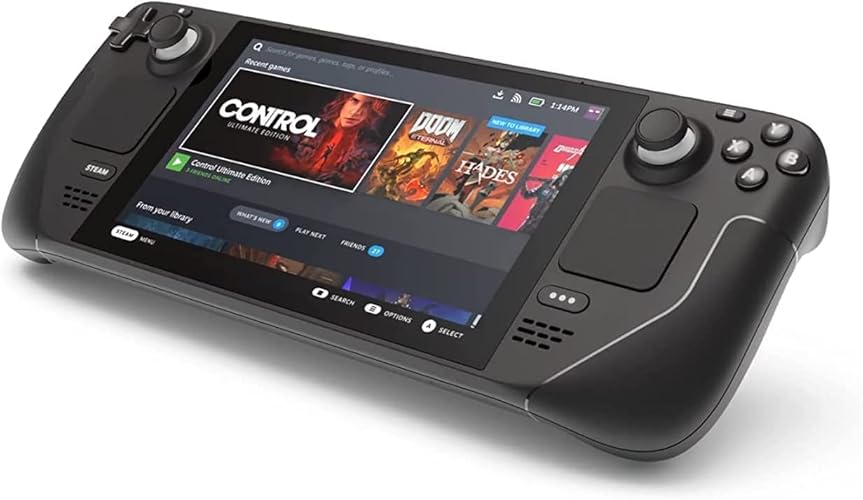 Valve Steam Deck 256GB Handheld Gaming Console with Carring case, 1280 x 800 LCD Display, Bundle Silicone Soft Cover Protector & Tempered Glass Film