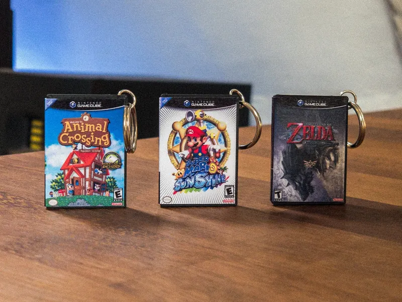 Miniature Gamecube Keyrings - Mario, Zelda & More!
