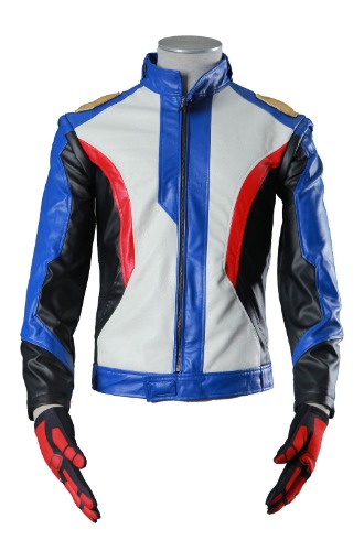 Overwatch Cosplay Costume Soldier 76 Leather Jacket With Gloves Set 1st Ver