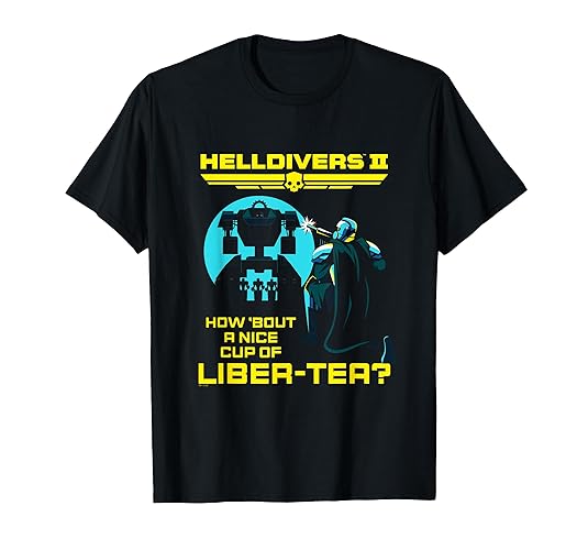 Helldivers 2 Sony PlayStation Game A Nice Cup Of Liber-Tea T-Shirt - Women's Plus - Black - 6X
