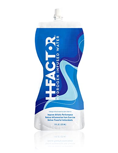 H Factor Hydrogen Water - Pure Hydrogen Infused Drinking Water for Natural Pre Or Post Workout Recovery, Molecular Hydrogen Supports Athletic Performance, Delivers Antioxidants, 11 Ounce, pack of 12 - 11 Fl Oz (Pack of 12)