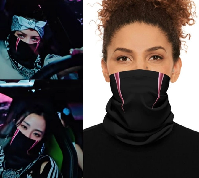 BLACKPINK Shut Down Pink Venom Fangs Neck Gaiter Blackpink Merch Born Pink Tour 2022 2023 Coachella