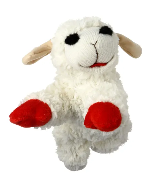 Multipet Lambchop Plush Dog Toy 10" with Squeaker - Lambchop