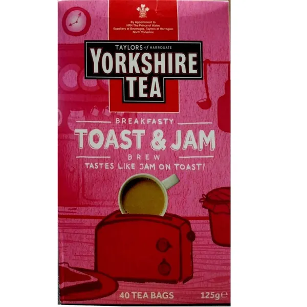 Yorkshire Tea Toast & Jam Brew 40 Tea Bags 125g - 