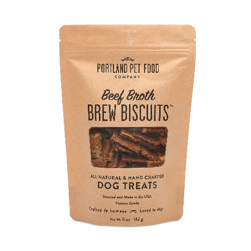 Portland Pet Food Company Beef Broth Brew Biscuit Dog Treats