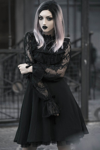 Afterlife Party Dress - Resurrect - Black / 90% Nylon, 10% Elastane / S||8f41a9fe-12ab-4e93-8f3f-3fc77cf14bb7