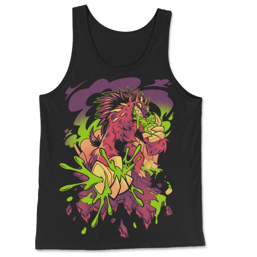 Toxic Kaiju Tank Top - Black | Extra Large