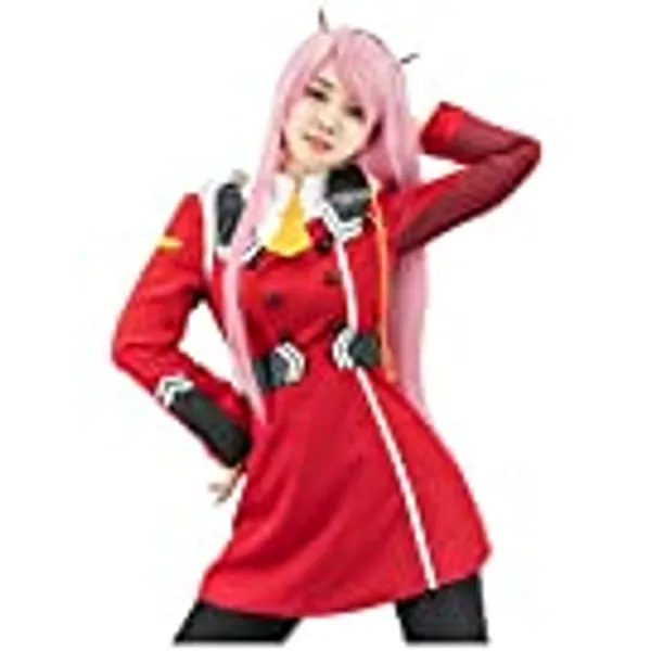 C-ZOFEK Women's US Size Red Dress Cosplay Outfits Anime Uniform Halloween Costume (X-Large, Red)